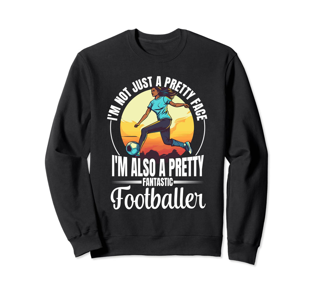 Football Game Lovers Footballer Sweatshirt - Graphic Print for Adults