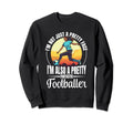 Football Game Lovers Footballer Sweatshirt - Graphic Print for Adults