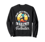 Football Game Lovers Footballer Sweatshirt - Graphic Print for Adults