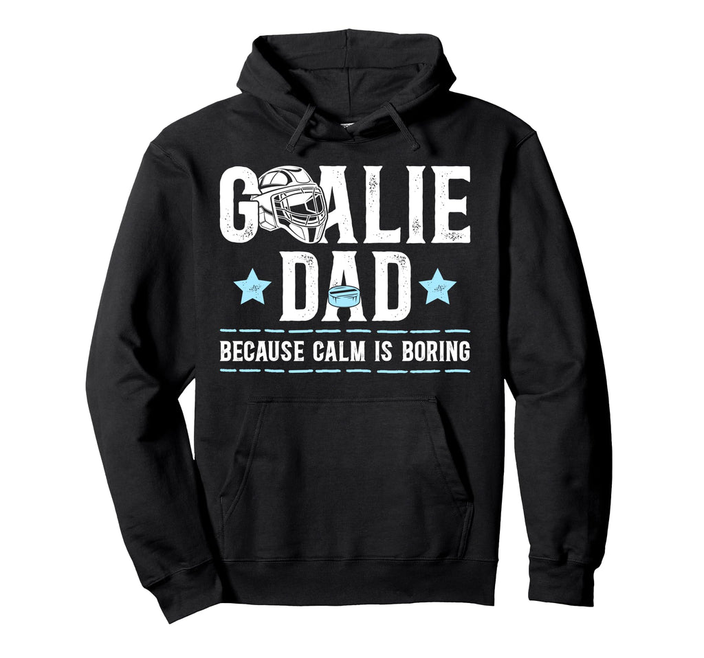 Funny Hockey Goalie Dad Ice Hockey Keeper Dad Hoodie - Graphic Print Unisex