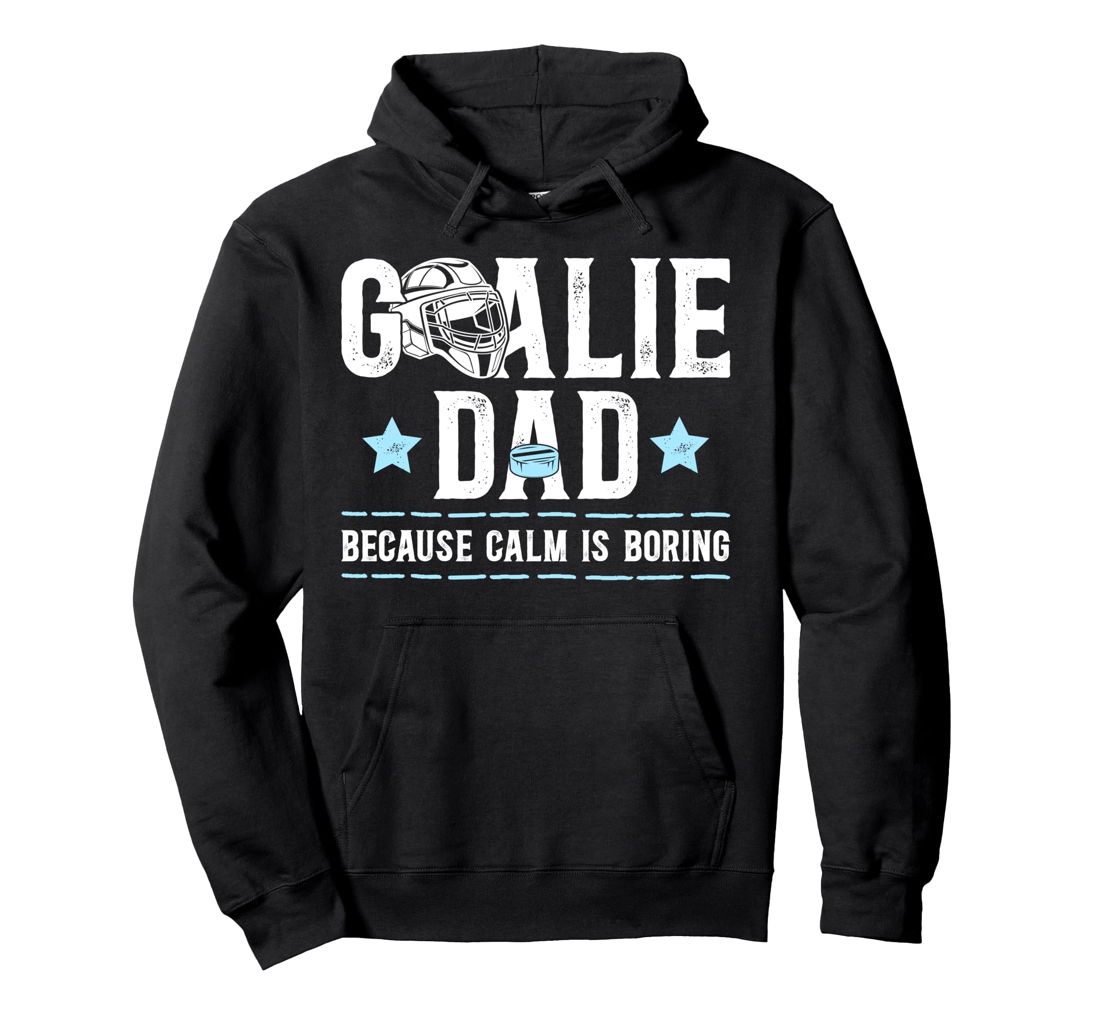 Funny Hockey Goalie Dad Ice Hockey Keeper Dad Hoodie - Graphic Print Unisex