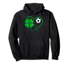 Funny Soccer Lover Shamrock Clover Hoodie - Aesthetic Graphic Men Women