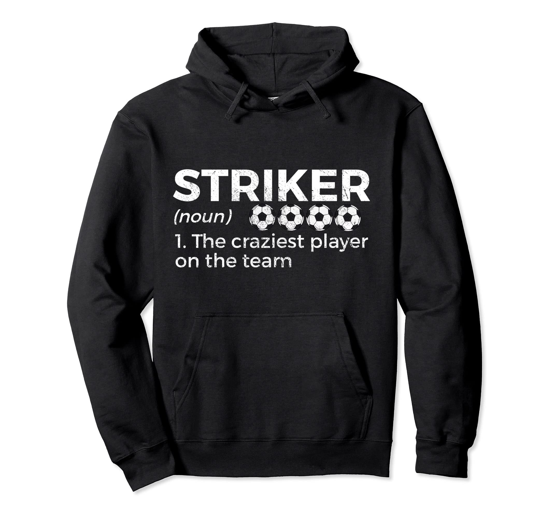 Funny Soccer Striker Definition Hoodie - Aesthetic Graphic Men Women