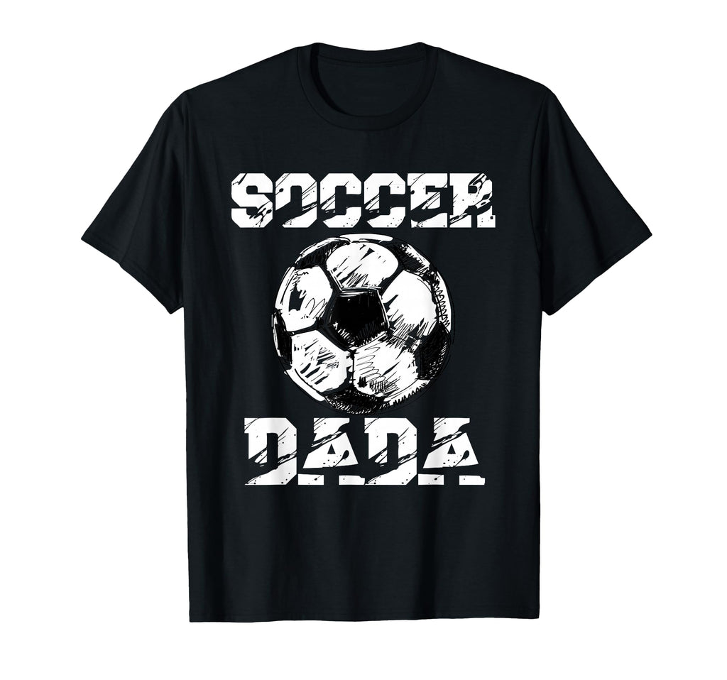 Soccer Dada Distressed Ball Funny T-Shirt - Streetwear Style for Adults