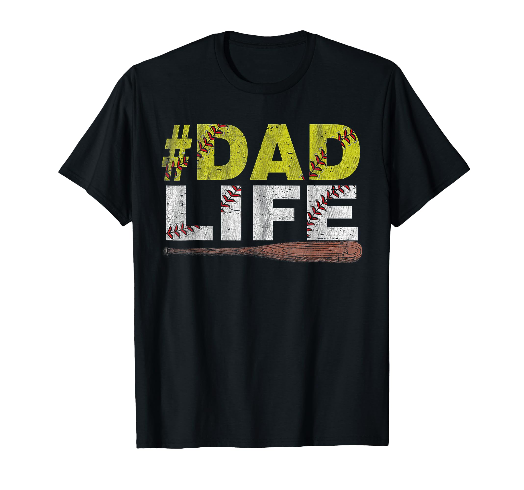 Funny Dad Life Softball Baseball T-Shirt - Casual Everyday Wear Men Women