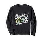 Birthday Soccer Hearts Fun Celebration Sweatshirt - Streetwear Style Unisex