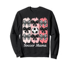 Soccer Mama Coquette Bow Soccer Mom Sweatshirt - Novelty Apparel Men Women