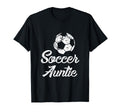 Soccer Auntie Funny Player Fan Gift T-Shirt - Aesthetic Graphic Unisex