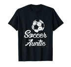 Soccer Auntie Funny Player Fan Gift T-Shirt - Aesthetic Graphic Unisex