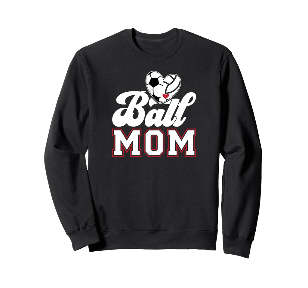 Ball Mom Soccer Volleyball Mom Sweatshirt - Custom Art Print Men Women