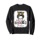Proud And Loud Soccer Mama Messy Sweatshirt - Minimalist Print Men Women