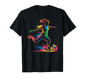 Colorful Funny Soccer Player Fan Dad T-Shirt - Trendy Graphic Men Women