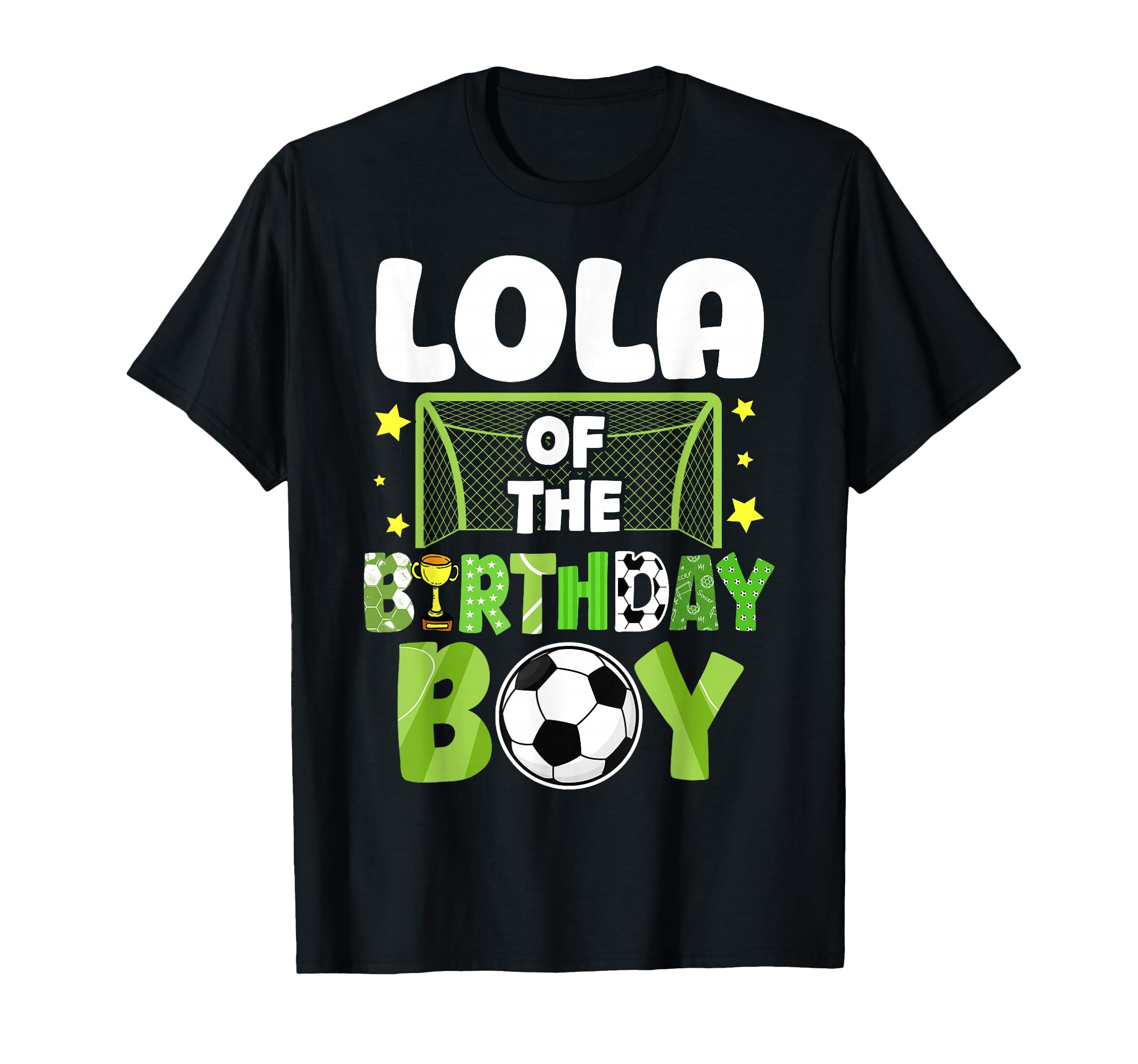 Soccer Lola Birthday Party Family T-Shirt - Custom Art Print Men Women