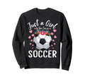 Just Who Loves Soccer Sports Player Sweatshirt - Trendy Graphic Men Women