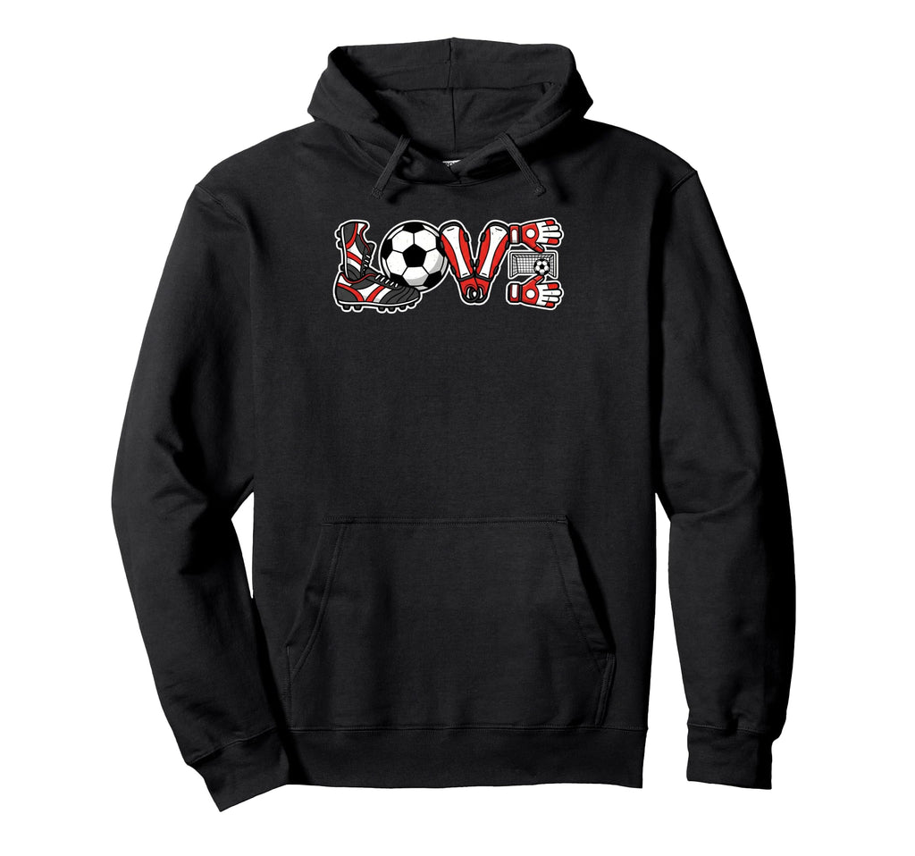Love Soccer Ball Sports Soccer Player Soccer Hoodie - Graphic Print Unisex