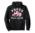 Mom Both Proud Soccer And Cheer Mom Hoodie - Graphic Print for Adults