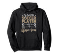 My Favorite Soccer Player Calls Me Glam Hoodie - Minimalist Print Unisex