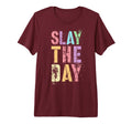 Slay Day Competition Game Match Cheer T-Shirt - Unique Graphic for Adults