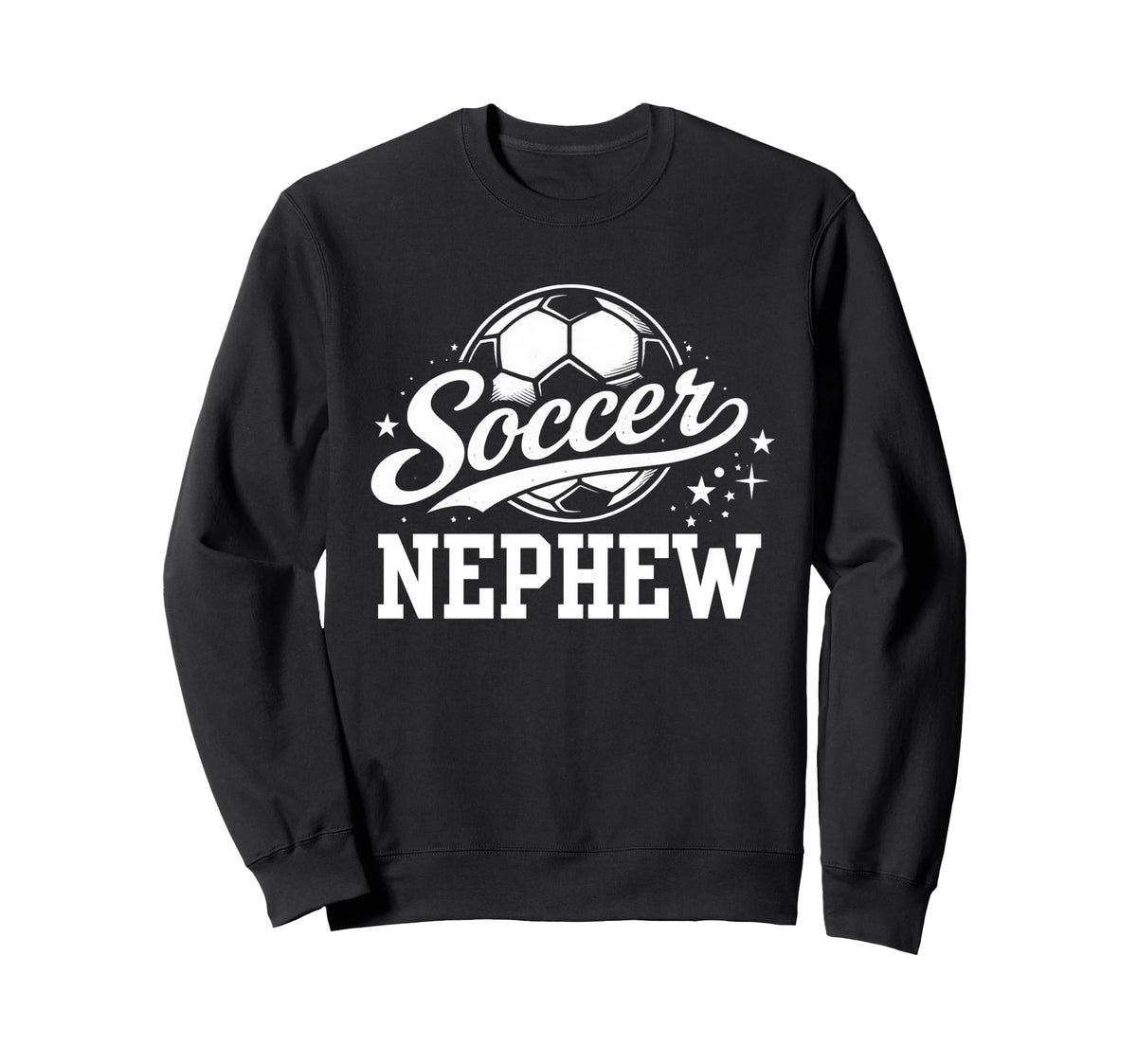 Soccer Nephew Soccer Ball Sweatshirt - Trendy Graphic for Adults