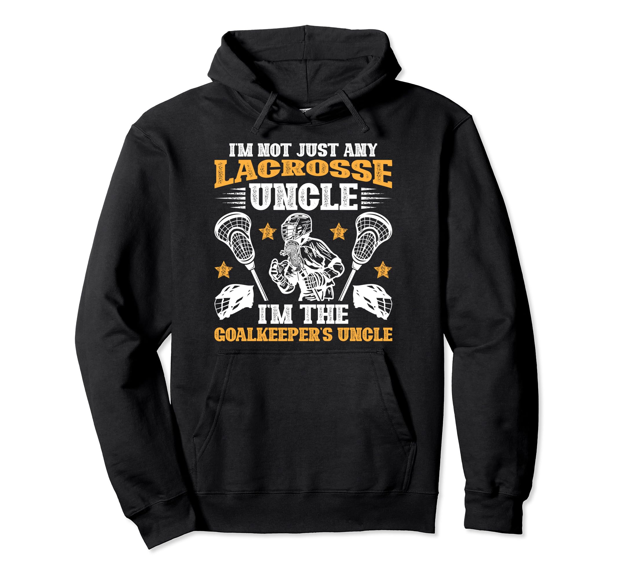 Im Lacrosse Goalkeeper Uncle Lacrosse Hoodie - Minimalist Print Unisex