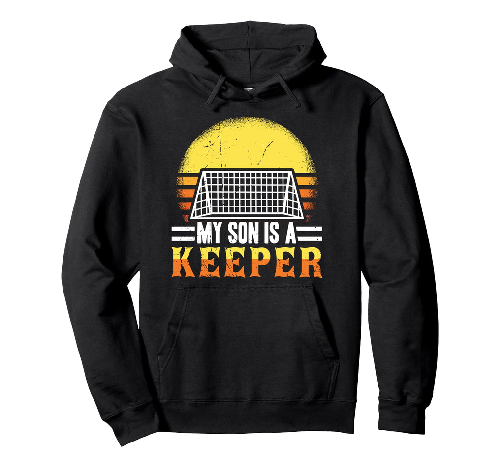 My Son Is Keeper Soccer Football Mom Hoodie - Graphic Print for Adults
