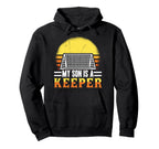 My Son Is Keeper Soccer Football Mom Hoodie - Graphic Print for Adults