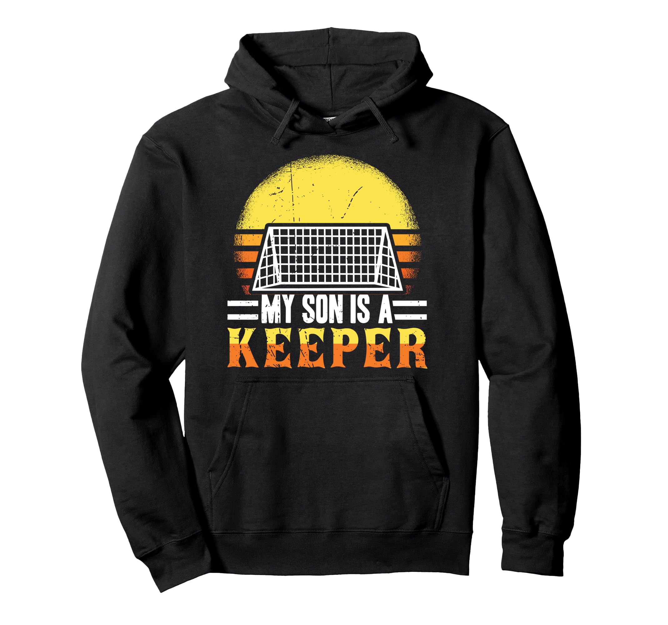 My Son Is Keeper Soccer Football Mom Hoodie - Graphic Print for Adults