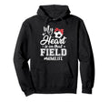 My Heart Is That Field Soccer Mimi Hoodie - Fun Novelty Design for Adults