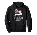 My Heart Is That Field Soccer Mimi Hoodie - Fun Novelty Design for Adults
