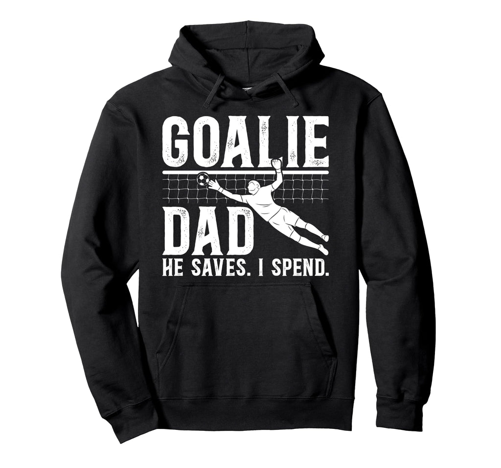 Funny Soccer Goalie Dad Soccer Goalkeeper Hoodie - Minimalist Print Unisex