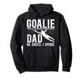 Funny Soccer Goalie Dad Soccer Goalkeeper Hoodie - Minimalist Print Unisex