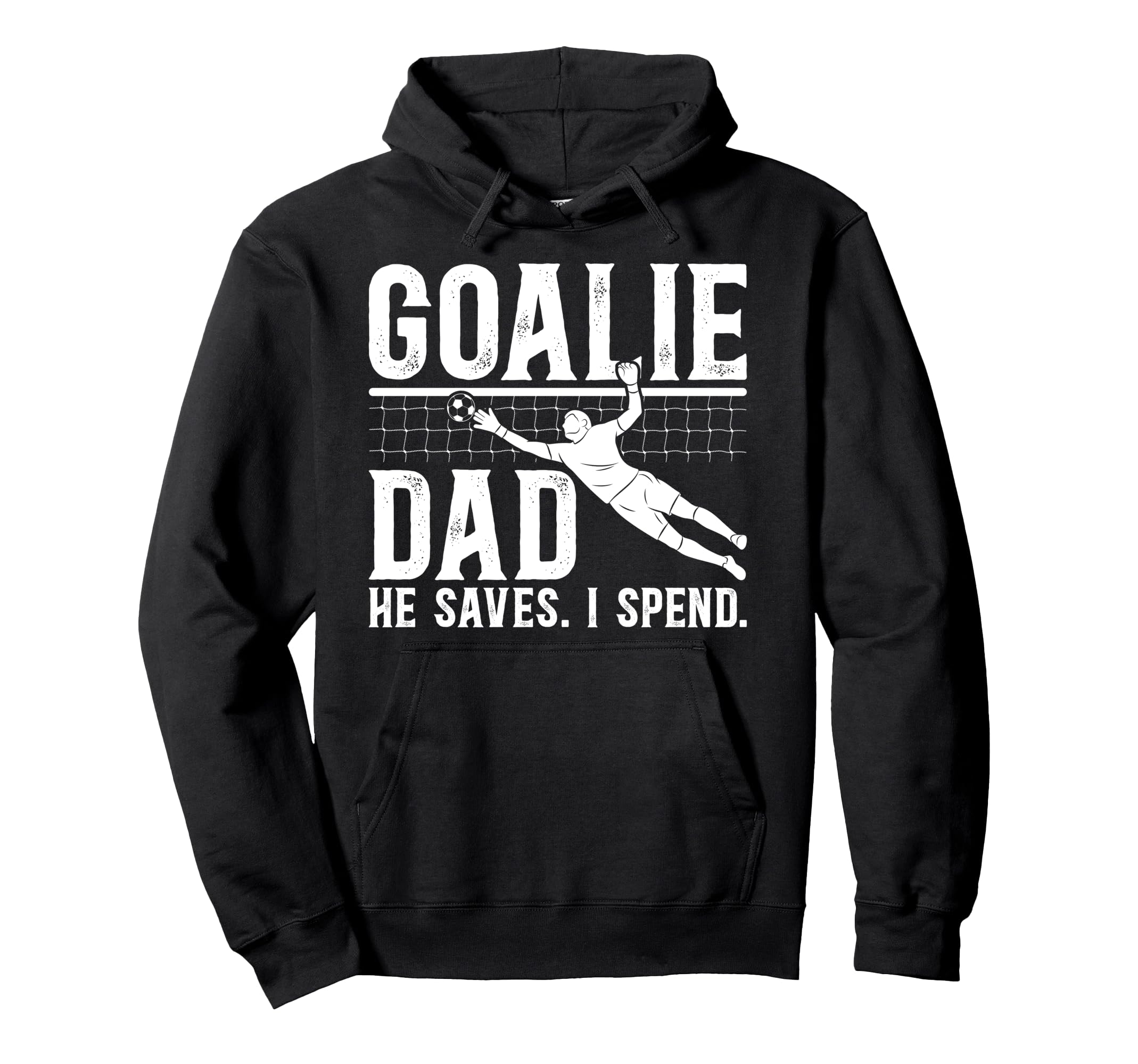 Funny Soccer Goalie Dad Soccer Goalkeeper Hoodie - Minimalist Print Unisex