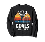 Soccer Player Funny Art Sweatshirt - Minimalist Print Unisex