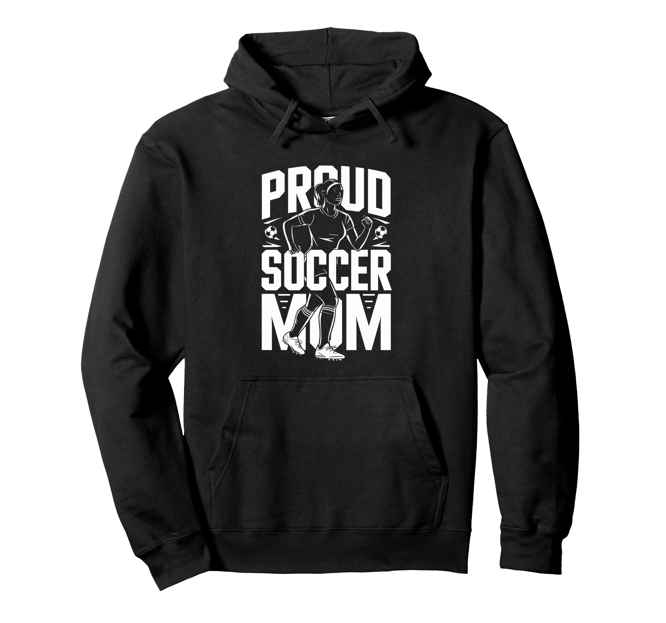 Proud Soccer Mom Football Enthusiast Hoodie - Casual Everyday Wear Unisex
