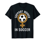 Soccer Ball Leopard Support Soccer T-Shirt - Unique Graphic for Adults