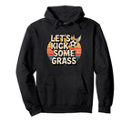 Let S Kick Some Grass Soccer Mom Hoodie - Aesthetic Graphic for Adults