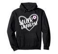 Soccer Grandma Heart Hoodie - Trendy Graphic Unisex