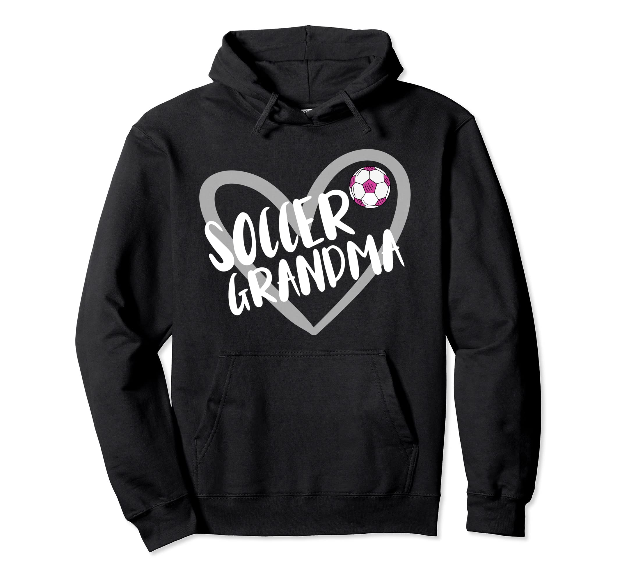 Soccer Grandma Heart Hoodie - Trendy Graphic Unisex