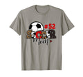 Soccer Mom 52 Custom Number Mothers Day T-Shirt - Trendy Graphic Unisex