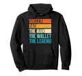 Soccer Dad Wallet Legend Fathers Day Hoodie - Minimalist Print for Adults