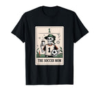 Soccer Mom Tarot Card Halloween Soccer T-Shirt - Trendy Graphic for Adults