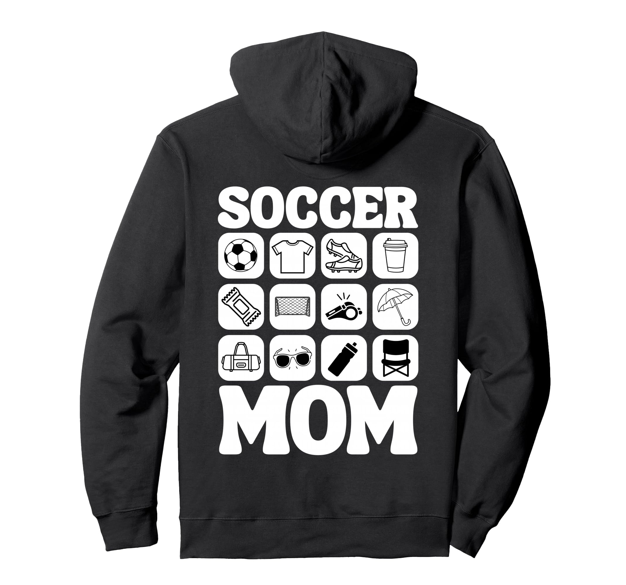 Soccer Mom Icons Soccer Hoodie - Novelty Apparel for Adults