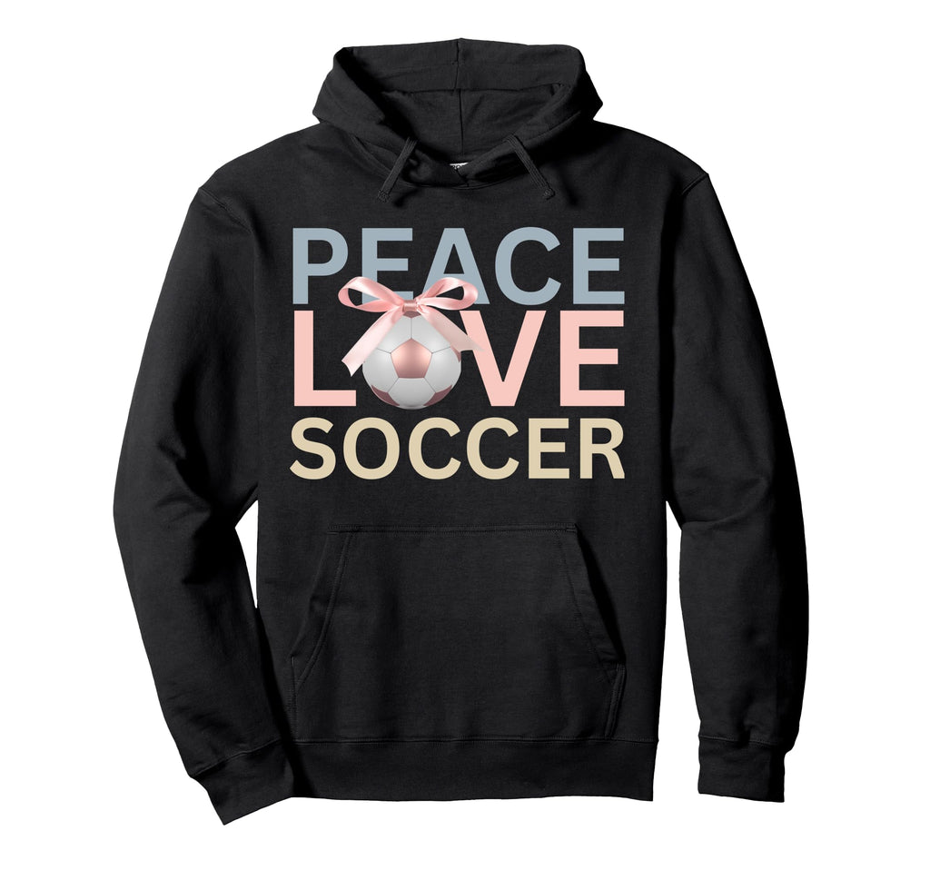 Peace Love Soccer Soccer Player Gift Hoodie - Custom Art Print Men Women