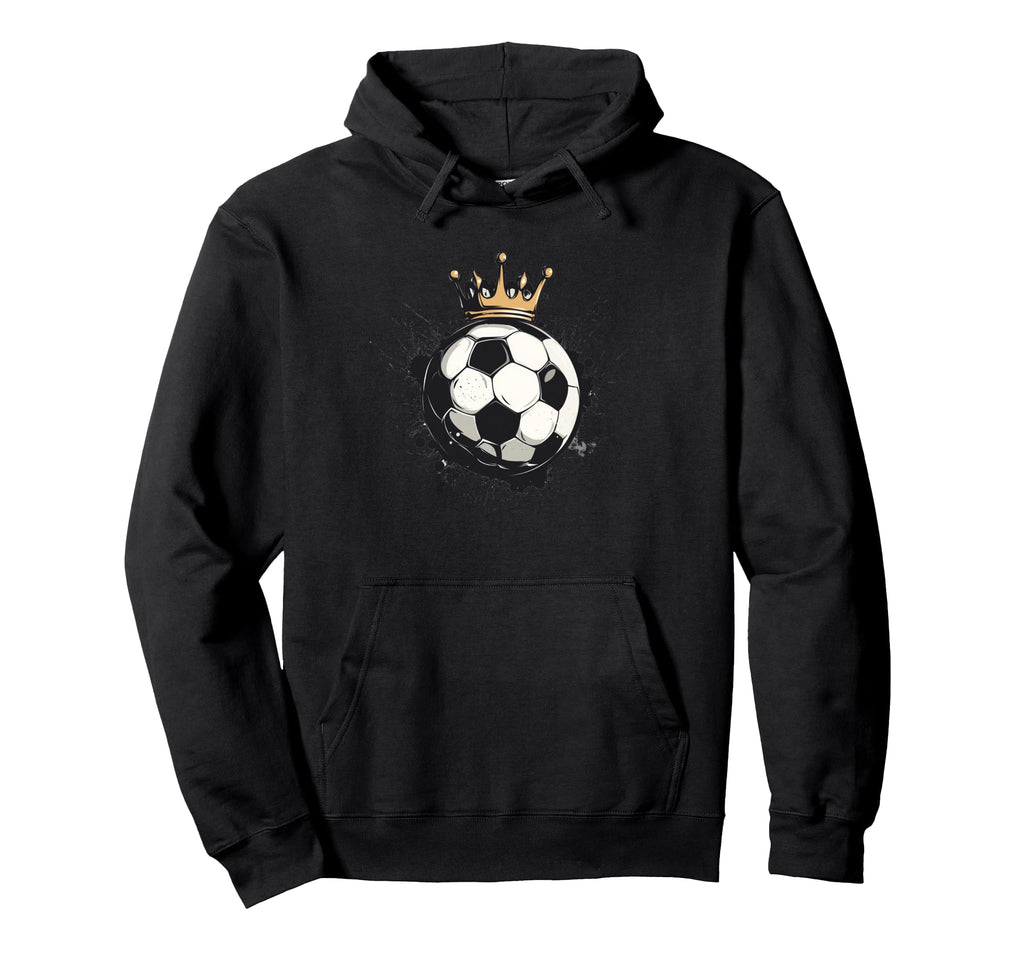 Awesome Soccer Crown Costume Ball King Hoodie - Novelty Apparel Men Women
