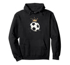 Awesome Soccer Crown Costume Ball King Hoodie - Novelty Apparel Men Women