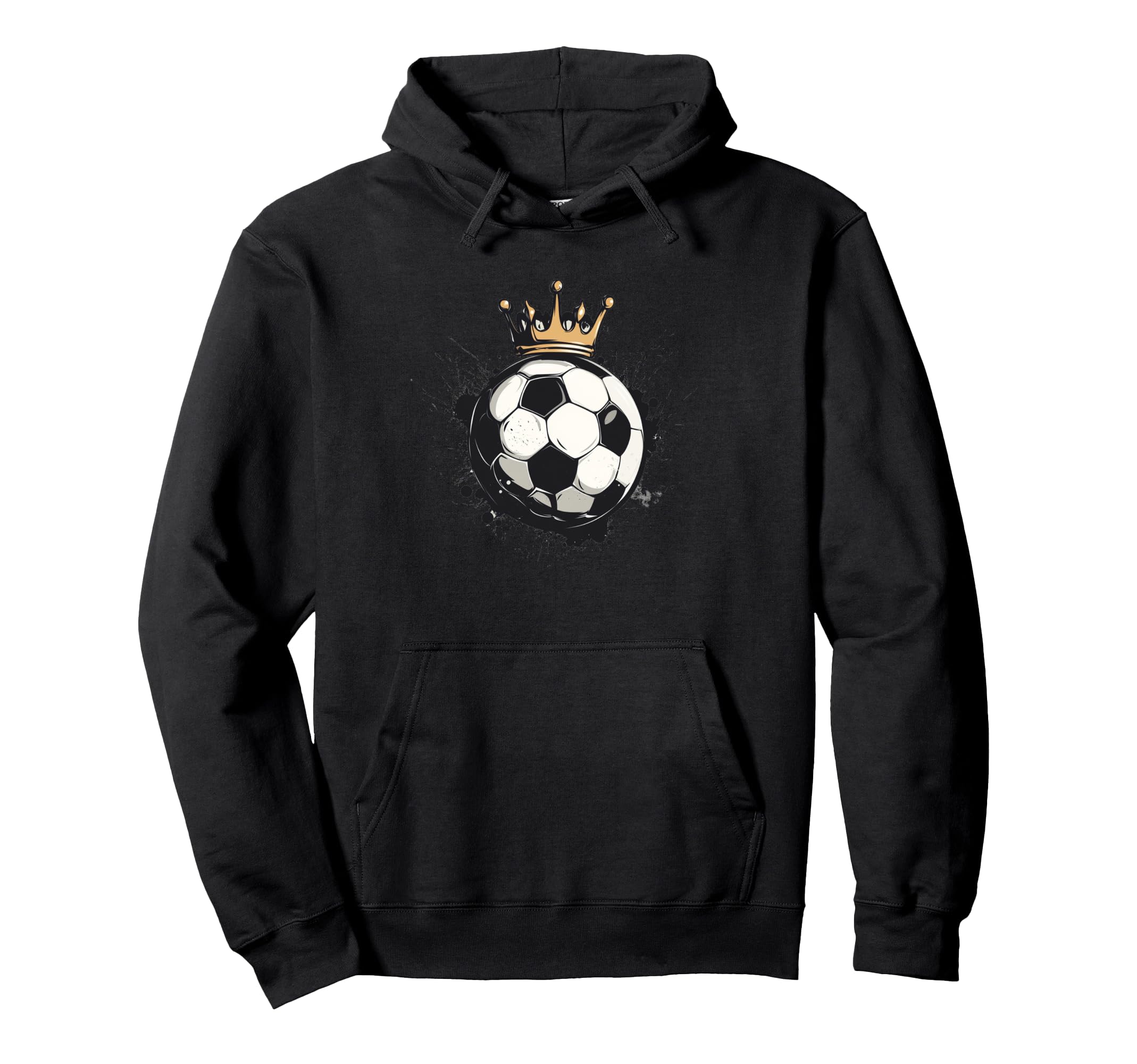 Awesome Soccer Crown Costume Ball King Hoodie - Novelty Apparel Men Women