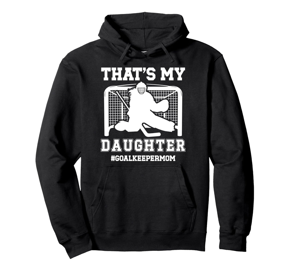 Proud Hockey Goalkeeper Mom Ice Hockey Hoodie - Graphic Print for Adults