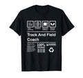 Track Field Coach Gift T-Shirt - Aesthetic Graphic for Adults