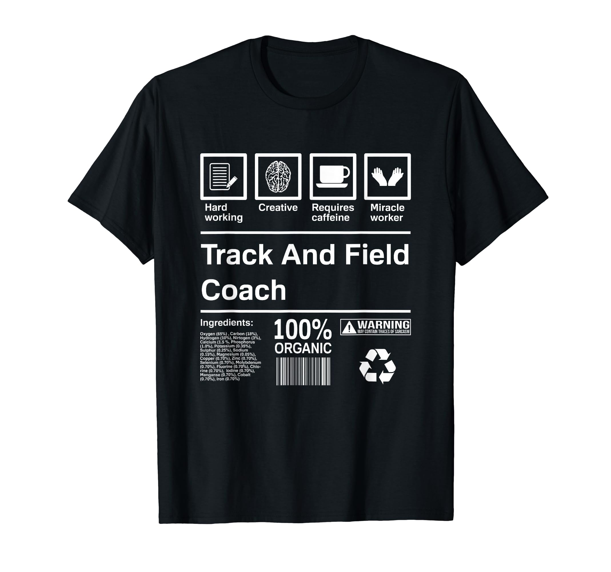 Track Field Coach Gift T-Shirt - Aesthetic Graphic for Adults