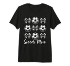 Soccer Mom Bow Soccer Mama T-Shirt - Casual Everyday Wear Men Women